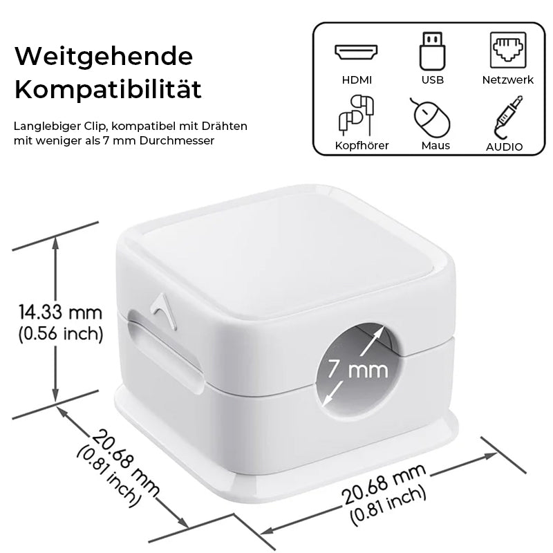 CableEase™ | Magnetischer Kabelaufbewahrungs-Organizer (6 Stück)