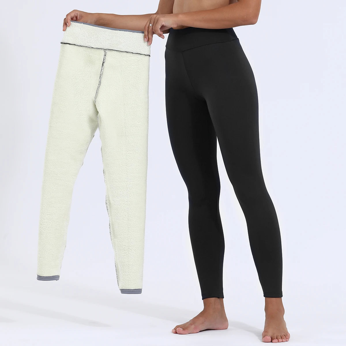 High-Waist Dicke Winter-Leggings