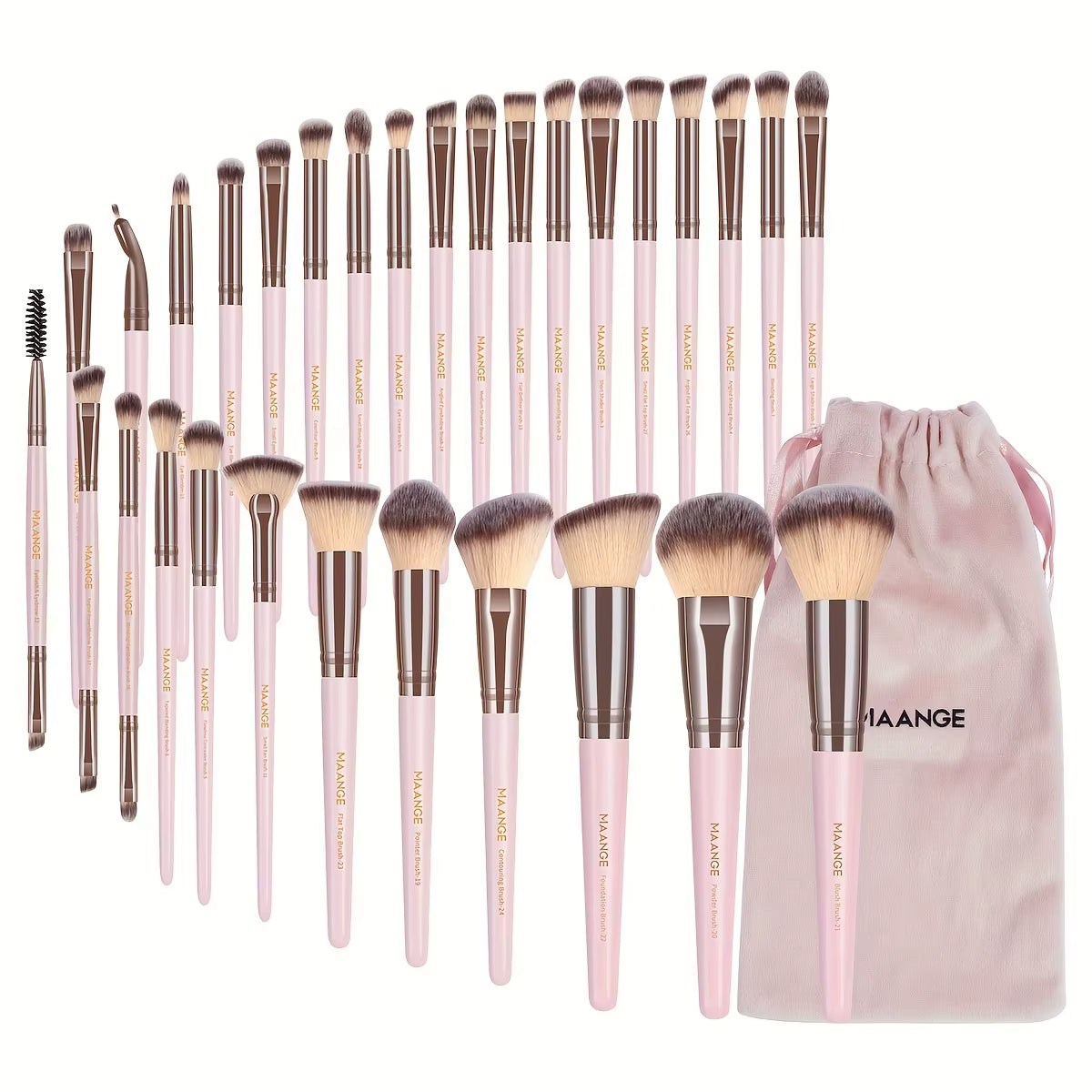 30-Teiliges Professionelles Make-up-Pinselset