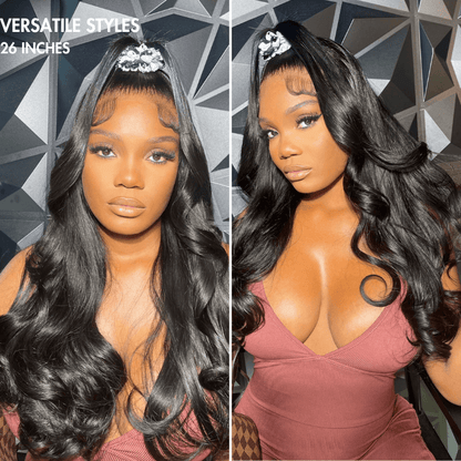 EternaSilk Wig | Super Natural Hairline Silky Straight Glueless 13x4 Frontal Lace Wig Human Hair Pre-Cut Lace