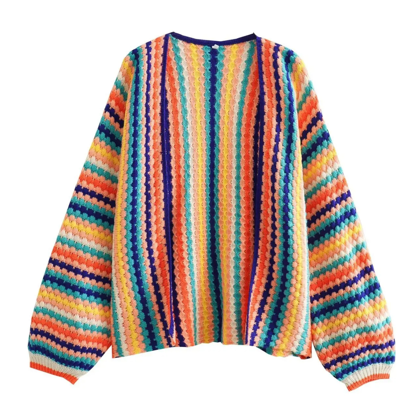 Regenbogen-Häkel-Festivalpullover