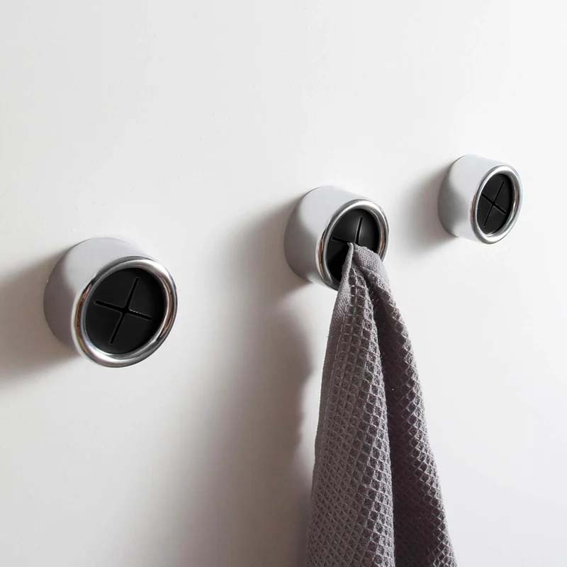 Stickitowel™ - Round Self-Adhesive Towel Hooks | Set of 5 [Last Day Discount]