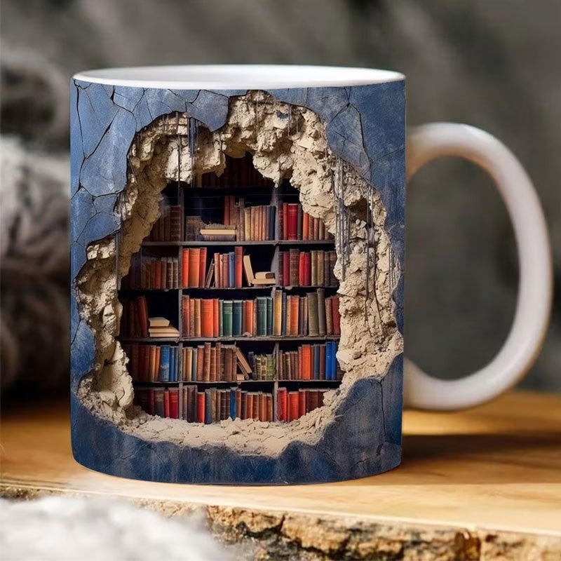 ArtisticSip™ - 3D Bücherregal Tasse [Letzter Tag Rabatt]