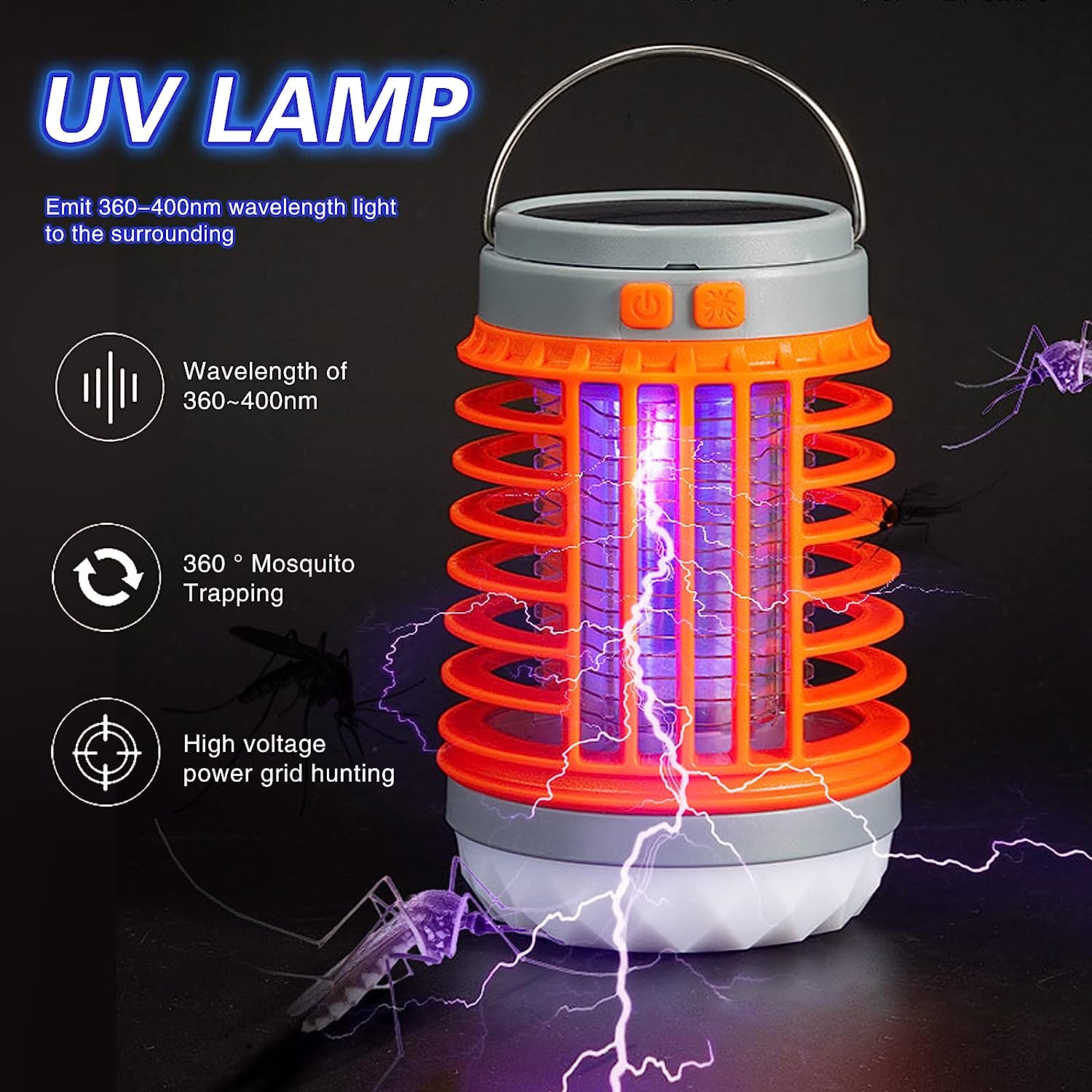 MosqKil™ - Solar Camping Mosquito Killer Lamp - Nie wieder Mücken und Käfer! [Letzter Tag Rabatt]