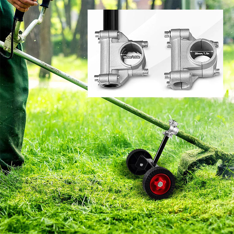 MähPro - Universally adjustable support wheel for precise, stable lawn cuts