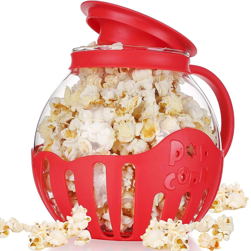 Mikrowelle Glas Popcorn Popper