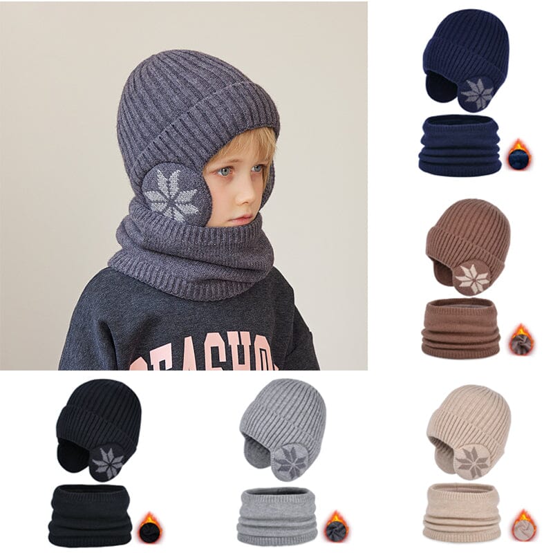 Heatedbeanie™ - Winter Beanie Hat Scarf Sets Warm Knit Hat