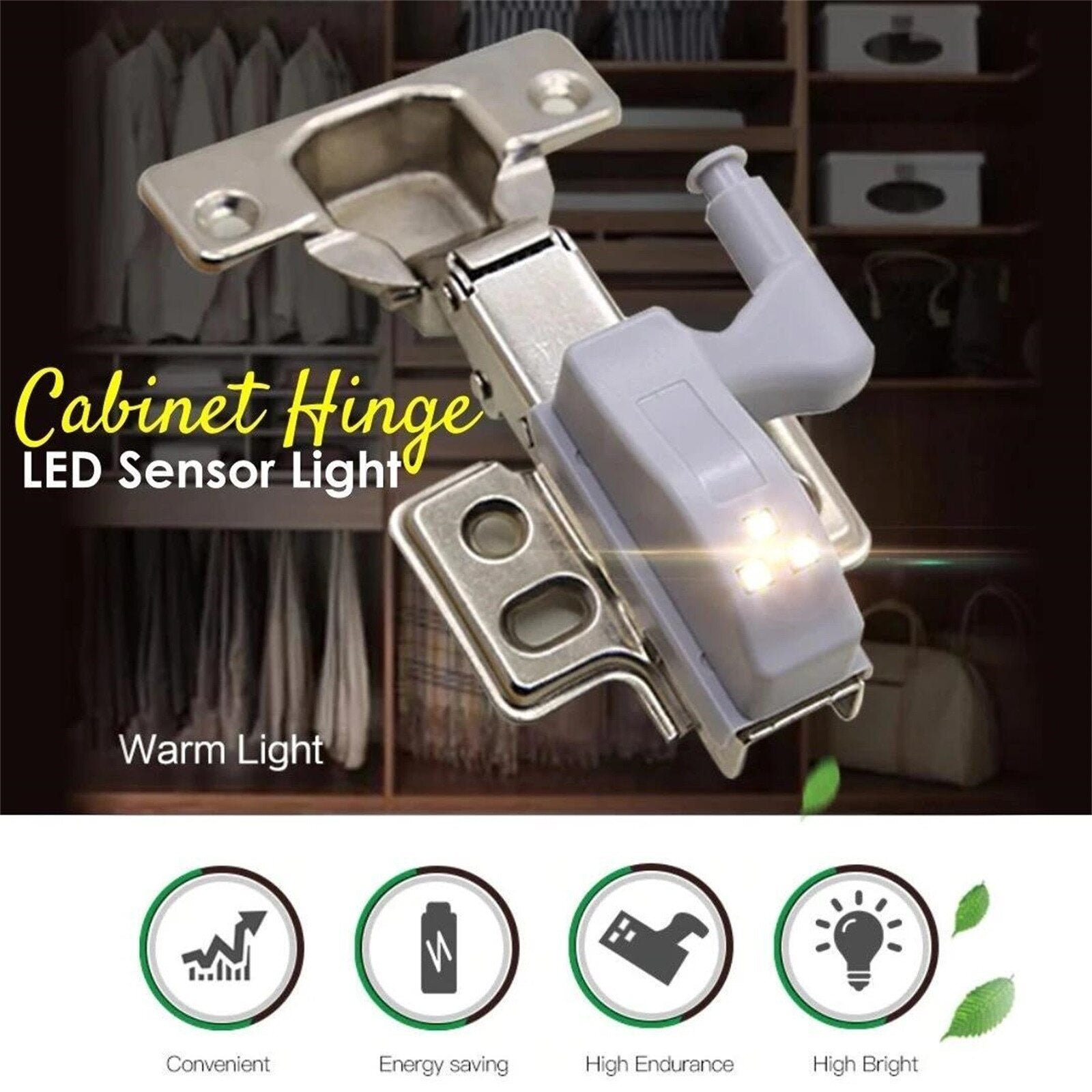 GloHinge™ - Automatic LED Light for Cabinets [Letzter Tag Rabatt]