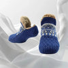 Flauschige Stricksocken mit Fleece-Futter