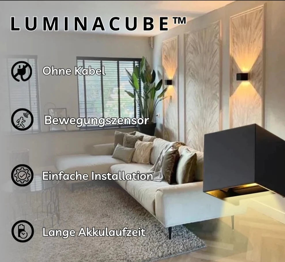 LuminaCube™ - Die luxuriöse Wandlampe! [Letzter Tag Rabatt]