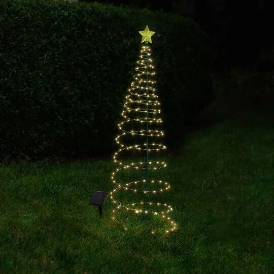 ChristmasBaum™ - Solar LED Metall Weihnachtsbaum mit Lichterkette [Letzter Tag Rabatt]