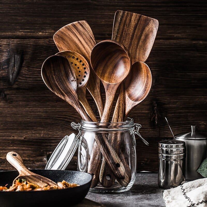 Teaky™ - Teak Utensil Set [Last Day Discount]