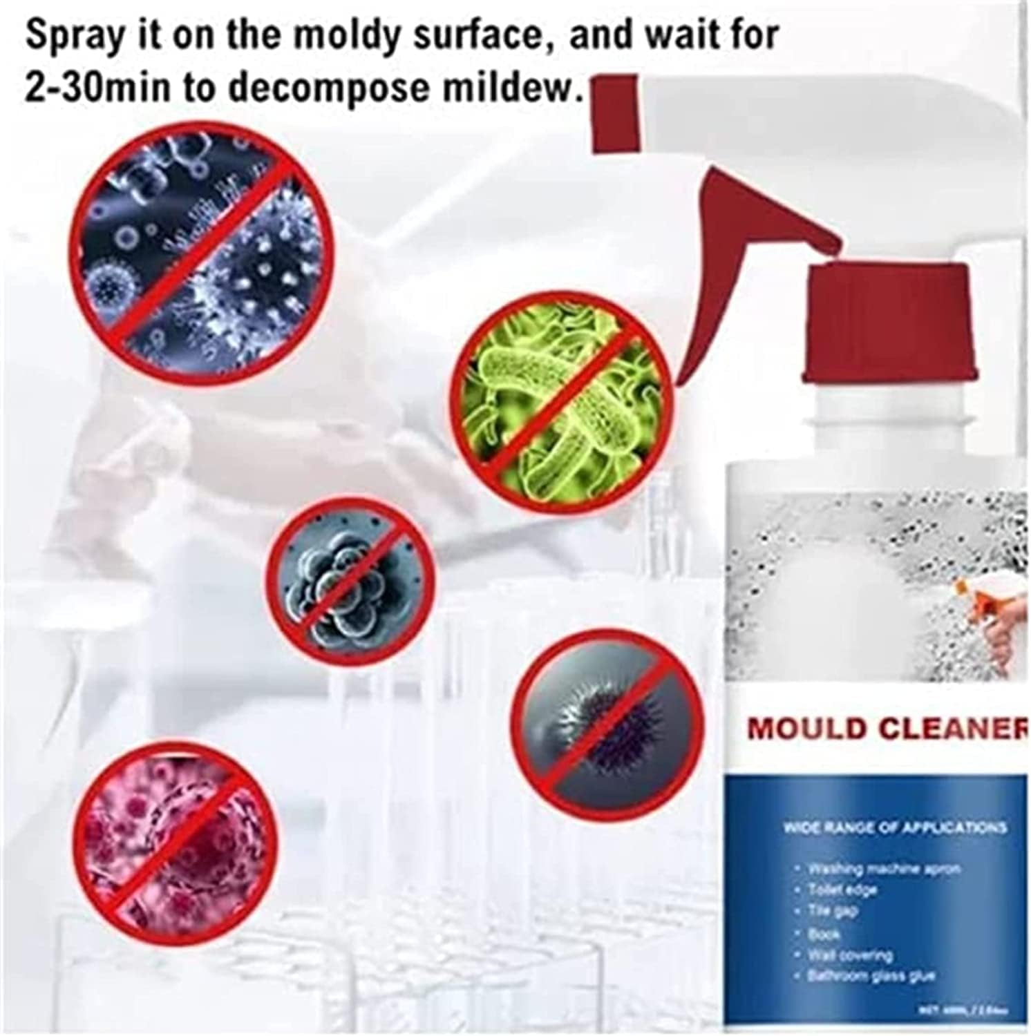 (1+1 Free) - ClearMazay™ - Mold Cleaner Foam Spray - Eliminate mold and stains like they weren't there! [Last Day Discount]