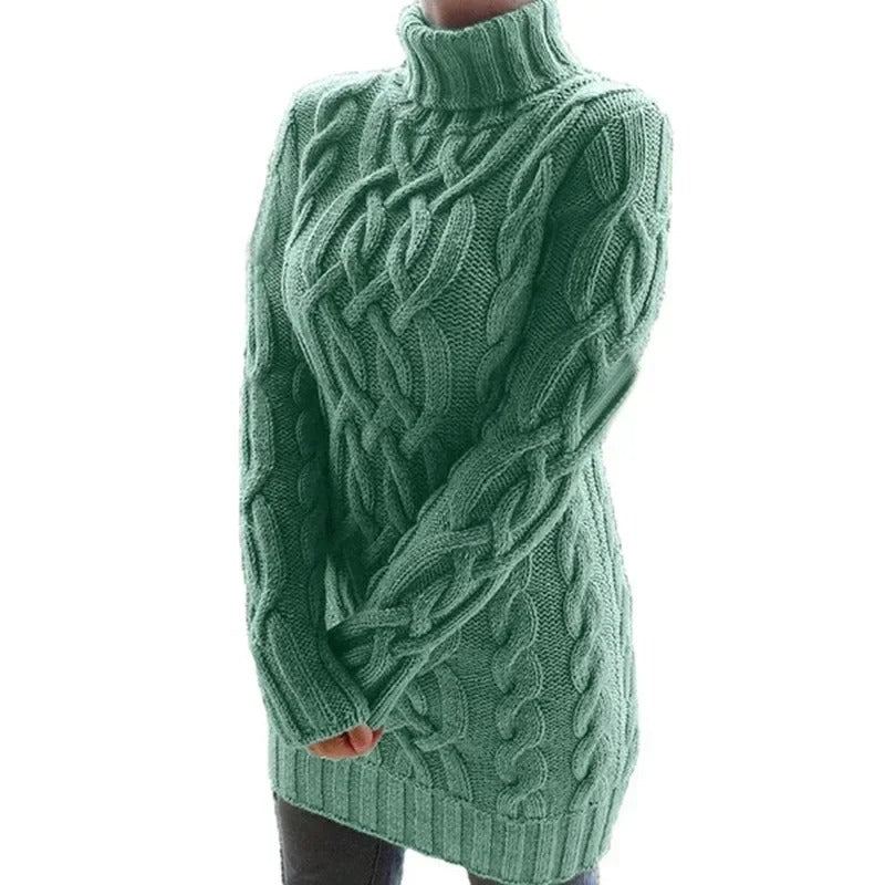 Einfarbige Strickpullover