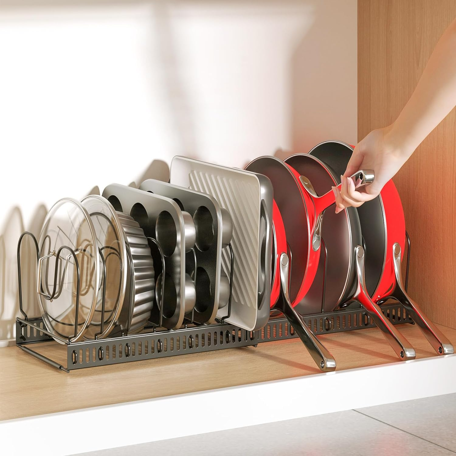 Pan Organizer - Space-saving kitchen solution [Last day discount]