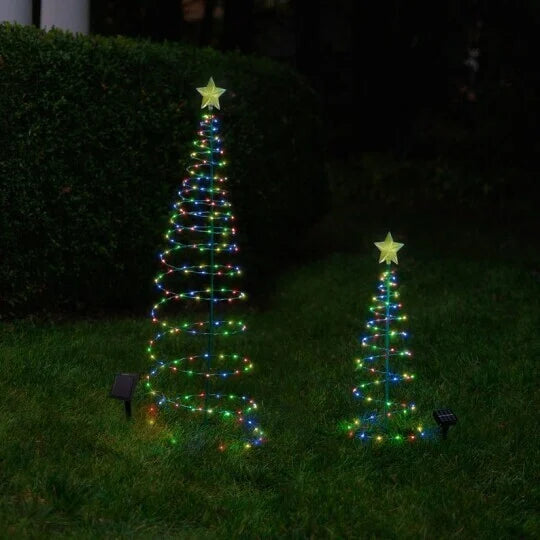 ChristmasBaum™ - Solar LED Metall Weihnachtsbaum mit Lichterkette [Letzter Tag Rabatt]