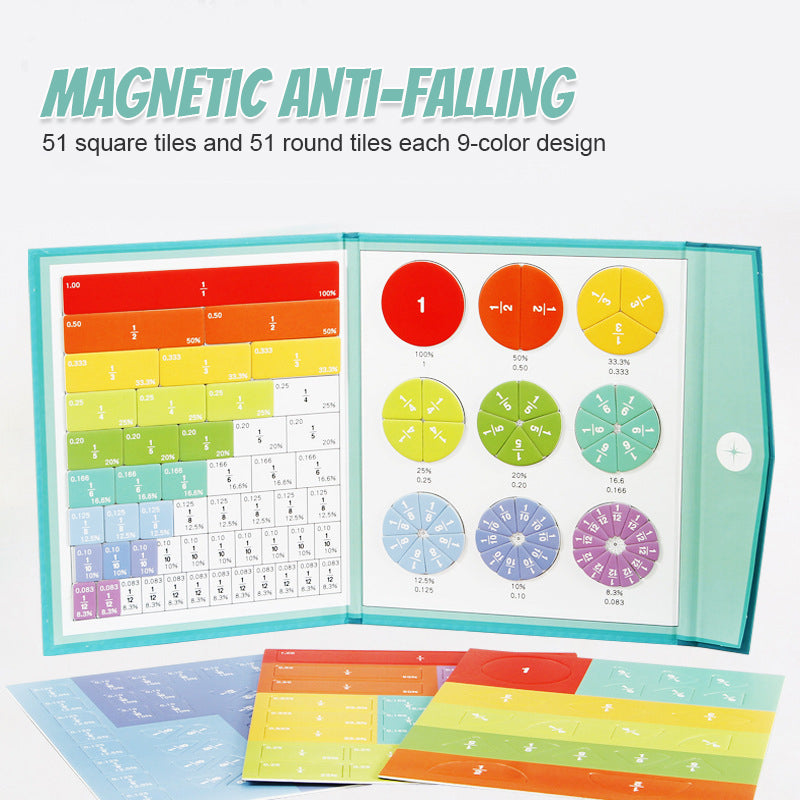 MatheKid™ - Magnetic Fraction Educational Puzzle - Lernen Sie Mathe auf spielerische Art! [Letzter Tag Rabatt]