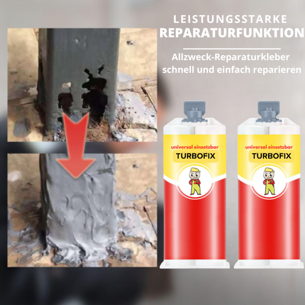 1+1 Gratis | TurboFix™ - Der schnelle und zuverlässige Reparaturklebstoff