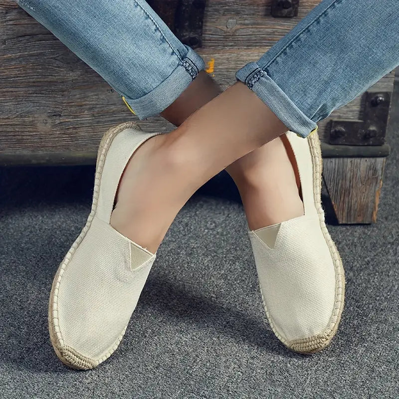 Loraine - Luftige Espadrille-Flats aus Segeltuch (Letzter Tag Rabatt)