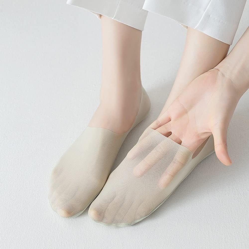 SilkyHeels - Breathable Non-Slip Invisible Silk Socks [Last Day Discount]