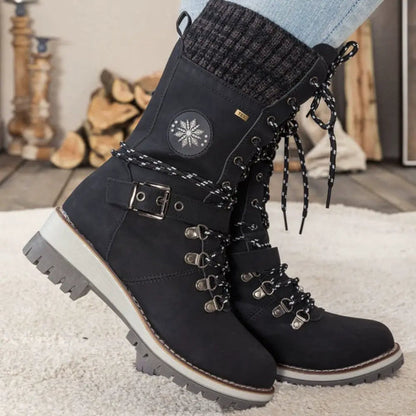 KnitGlide |Winterstiefel im Strickdesign für kalte Tage