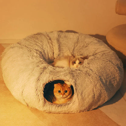 2-in-1 Rundes Katzenbett