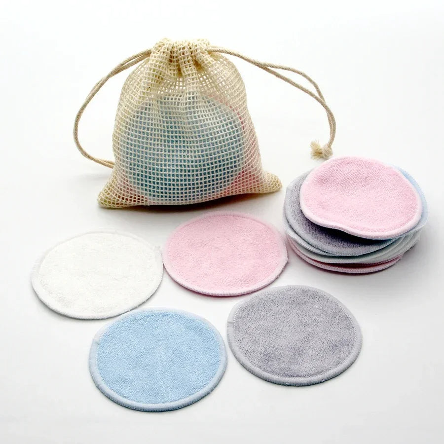 Wiederverwendbare Bambus-Make-up-Entferner Pads