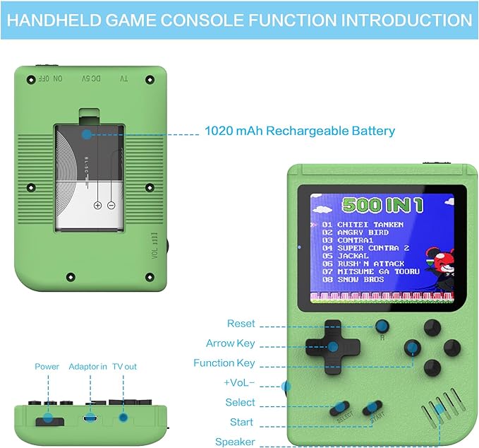 PocketArcade™ - Tragbare Arcade-Spielkonsole [Letzter Tag Rabatt]