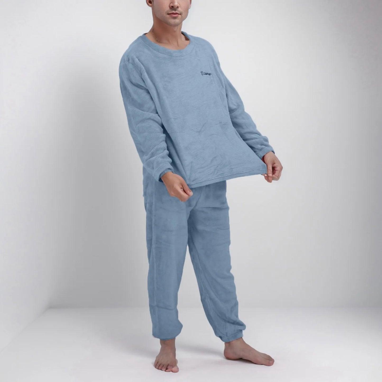 Flauschiger Herren Pyjama