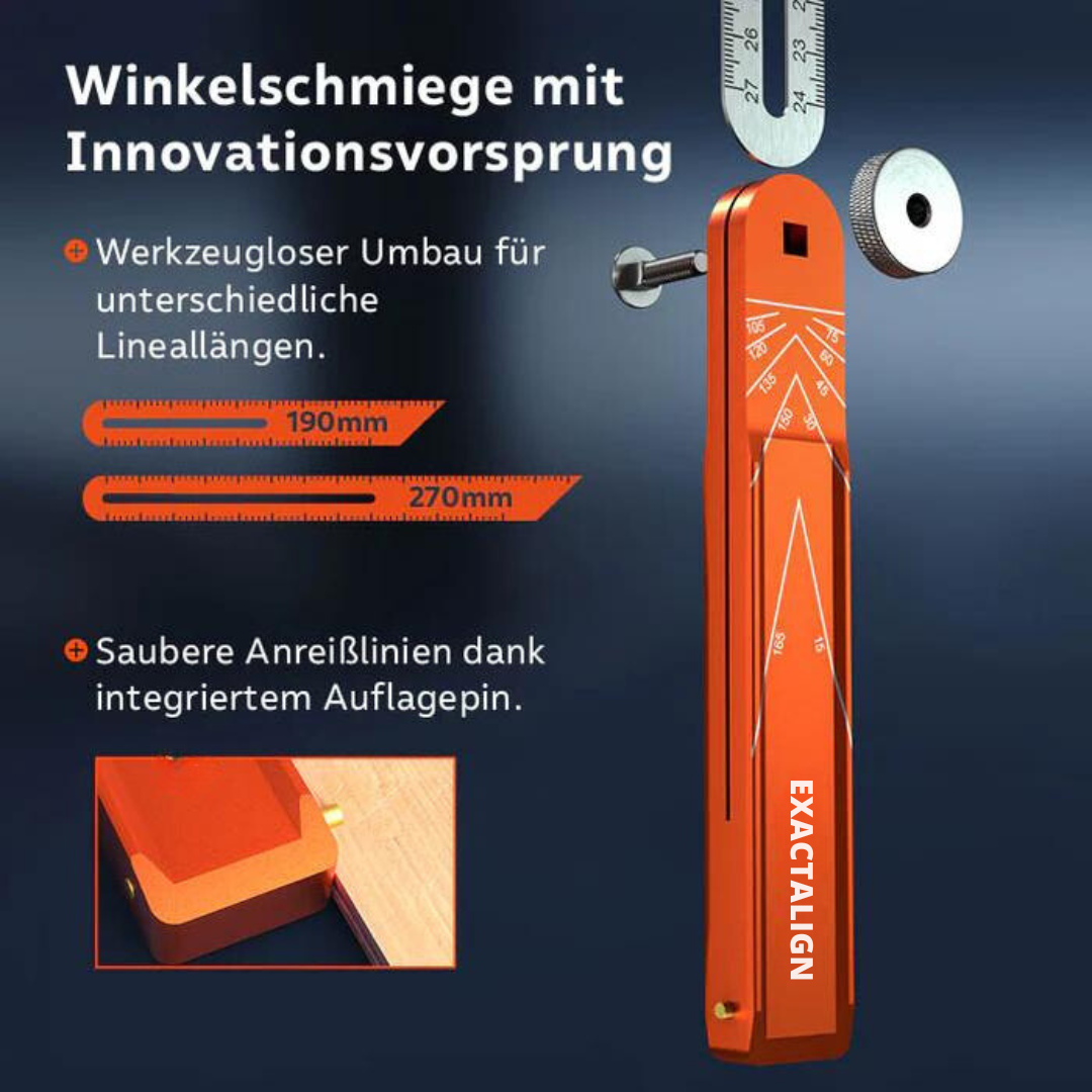 ExactAlign - Winkelschmiege mit zwei Linealen