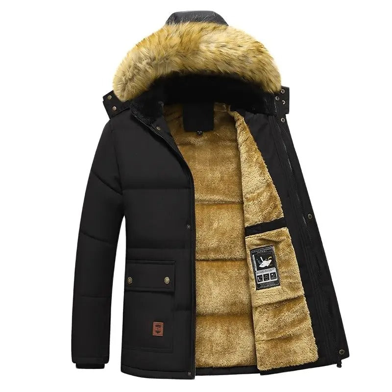 Warme Winterjacke mit Fleece-Futter