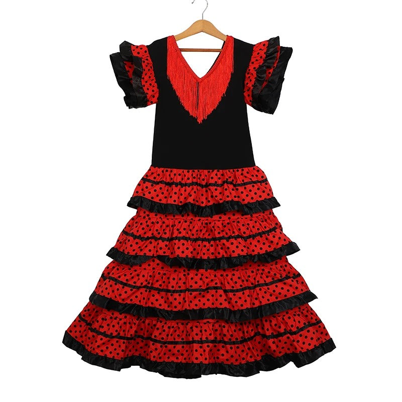 Traditionelles Spanisches Tanzkleid für Mädchen