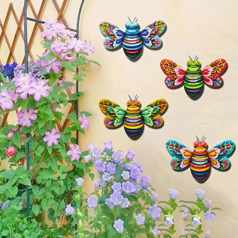 1+1 Gratis | BienenWandKunst™ - Bezaubernde Bienen-Kunstskulptur aus Eisen für Innen- und Außendekoration [Letzter Tag Rabatt]