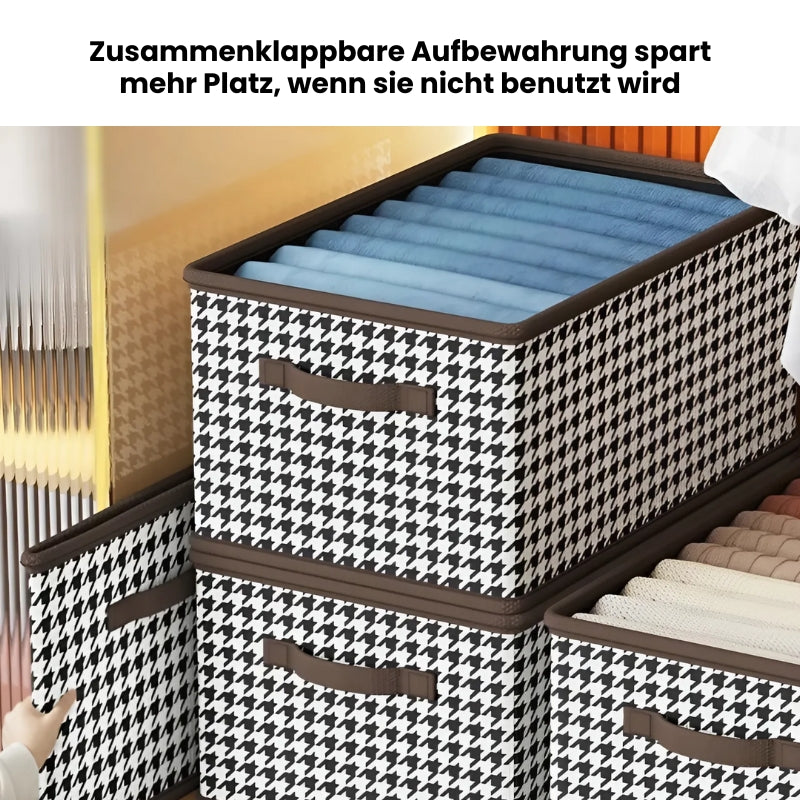 Schrankreiniger- Faltbare Kleideraufbewahrungsbox mit Deckel - 3er Set (Letzter Tag Rabatt)