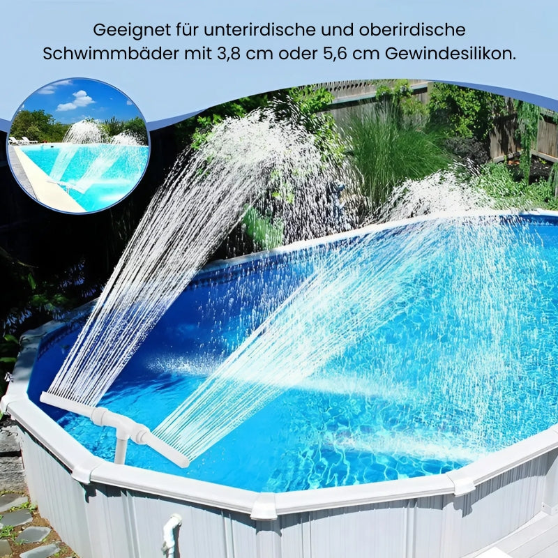 WasserPool - Einstellbarer Wasserfall mit zwei Sprühstößen (Letzter Tag Rabatt)