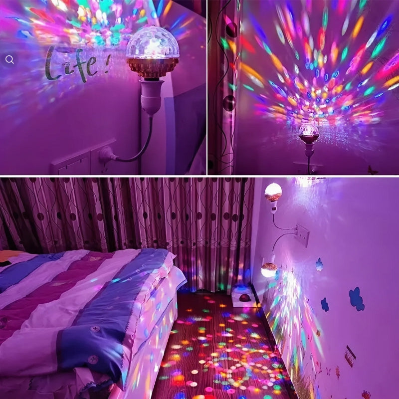 PartyLED - Colorful LED party light with 360° rotating beam (Last day discount)