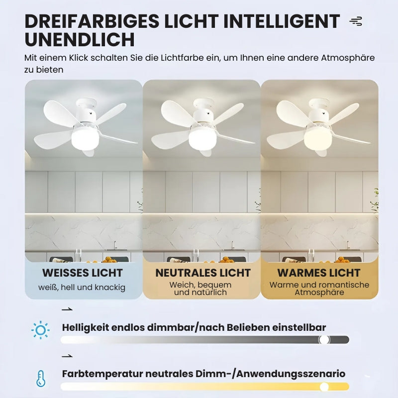 MultiLed -Deckenventilatorleuchte mit Fernbedienung (Letzter Tag Rabatt)