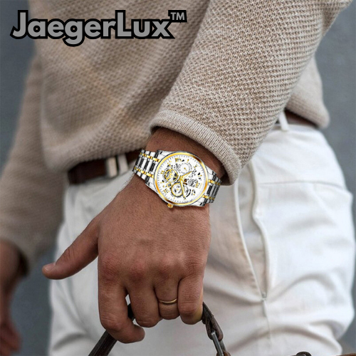 JaegerLux - Luxuriöse Edelstahl-Uhr