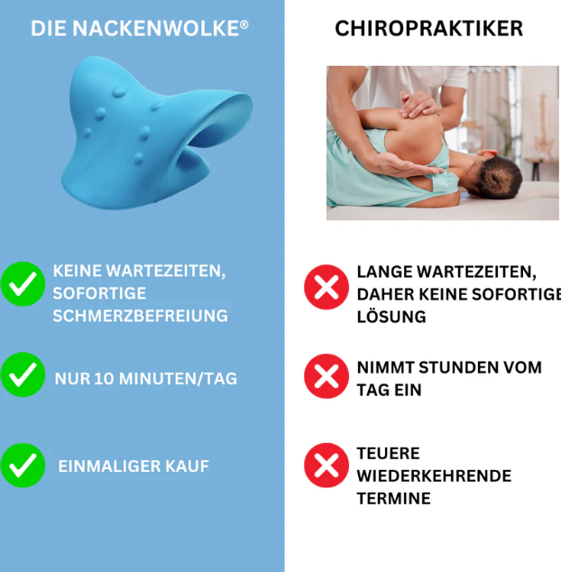 NackenBuckel™ - Nackenbuckel weg oder Geld zurück mit der Nackenwolke [Letzter Tag Rabatt]