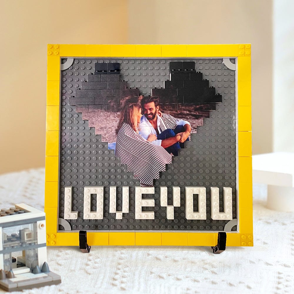 Giftofloves | Personalisierte Backstein-Puzzles Foto Block Geschenke für Liebende