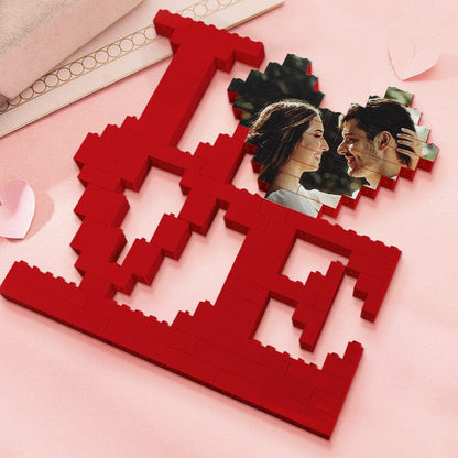 Giftofloves | Personalisierte Backstein-Puzzles Foto Block Geschenke für Liebende