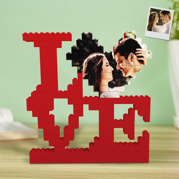 Giftofloves | Personalisierte Backstein-Puzzles Foto Block Geschenke für Liebende