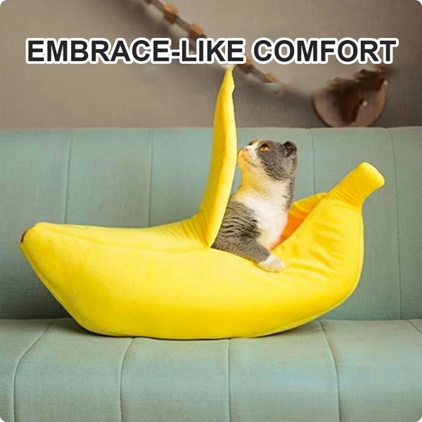 ComfyCatBed™ - Banana Cat Bed