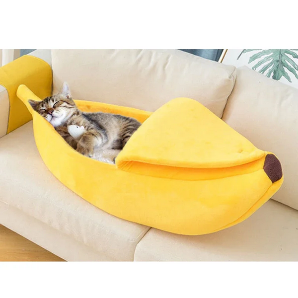 ComfyCatBed™ - Bananen-Katzenbett