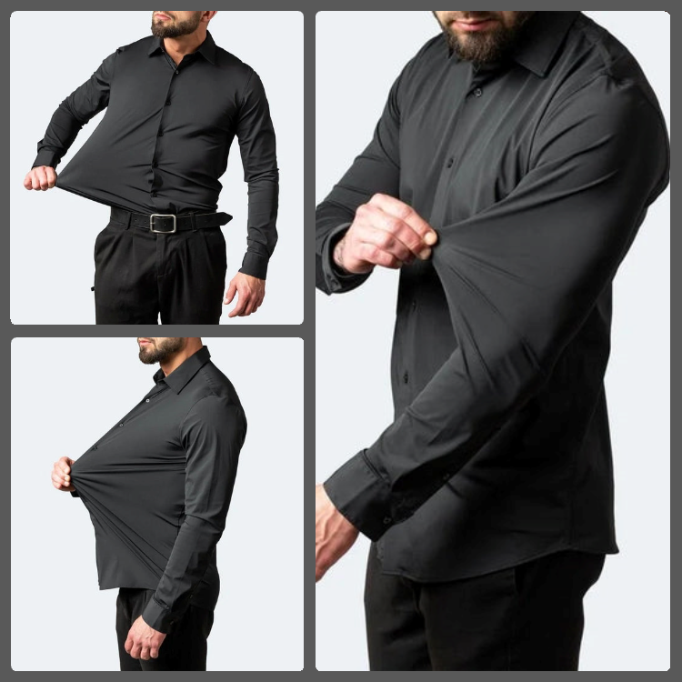 StretchShirt - Knitterfreies atmungsaktives Hemd