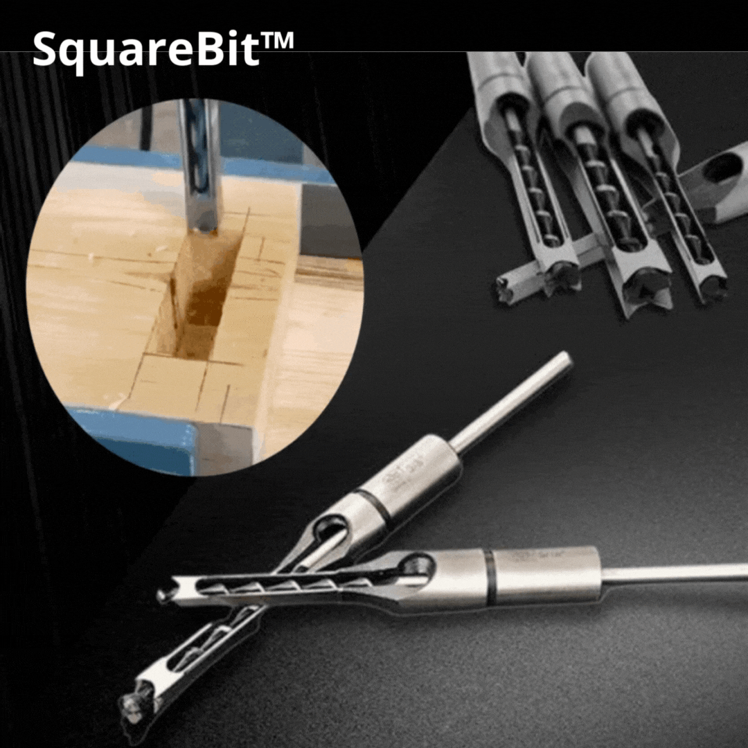 SquareBit™ - 4-teiliges Set quadratischer Bohrköpfe [Letzter Tag Rabatt]