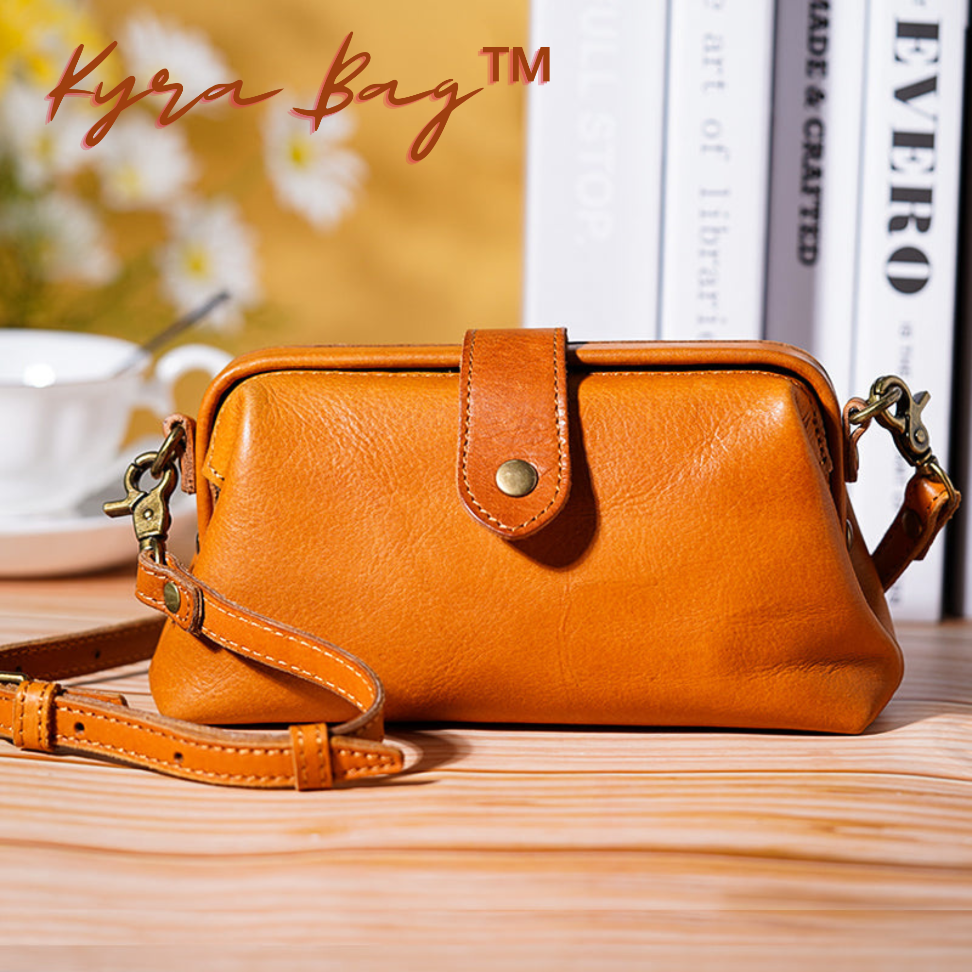 KyraBag - Prämie Leder Retro Handgefertigt Tasche