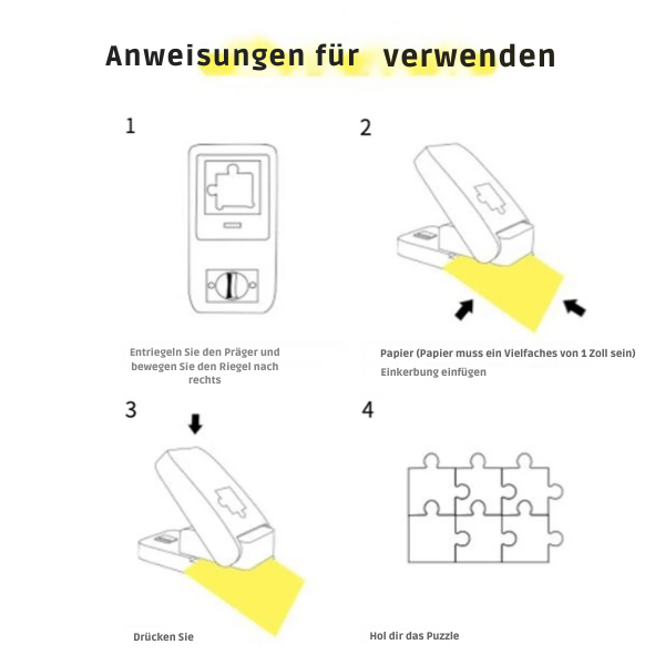 Puzzlestanzgerät™ - Personalisiertes Puzzle-Werkzeug