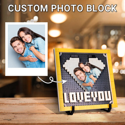 Giftofloves | Personalisierte Backstein-Puzzles Foto Block Geschenke für Liebende