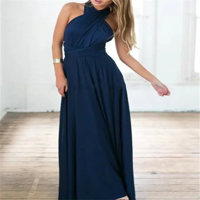 ChicGlam™ - Mehrweg-Wickel-Maxikleid [Letzter Tag Rabatt]